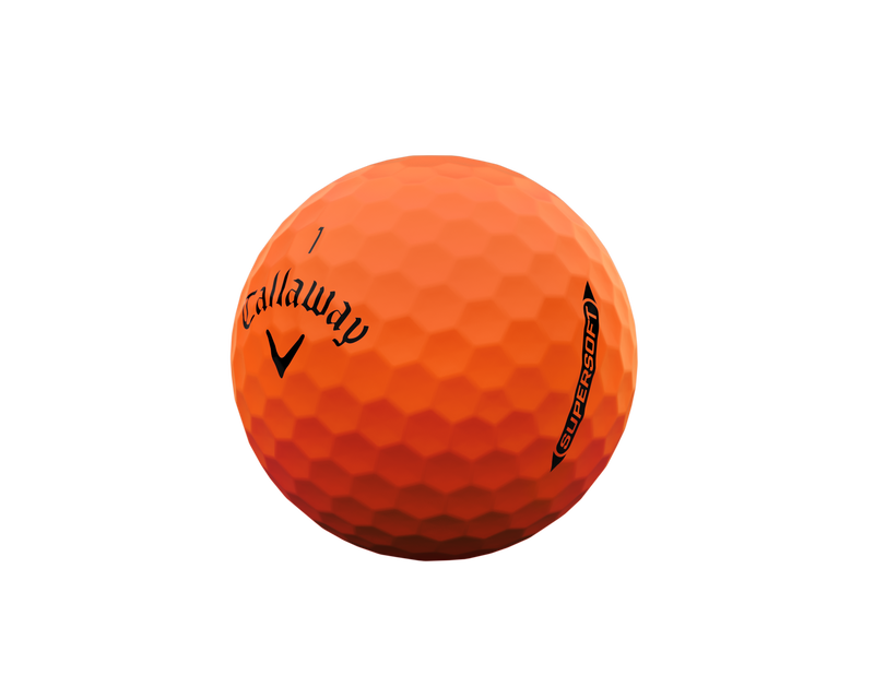 12 Balles de golf Supersoft Matt Orange