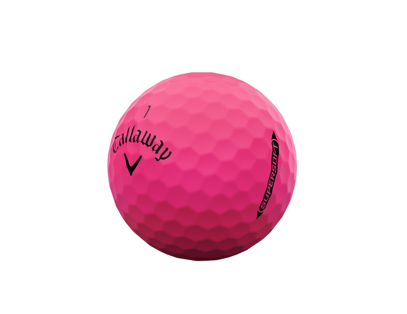 12 Balles de golf Supersoft Matt Pink