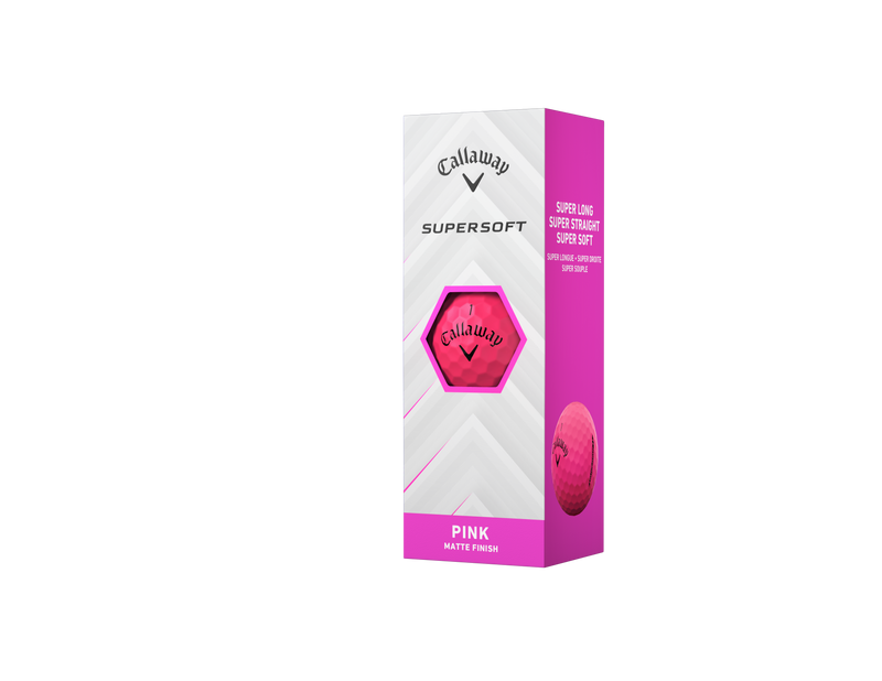 12 Balles de golf Supersoft Matt Pink