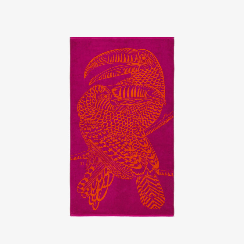 Serviette de plage Toucan Fushia