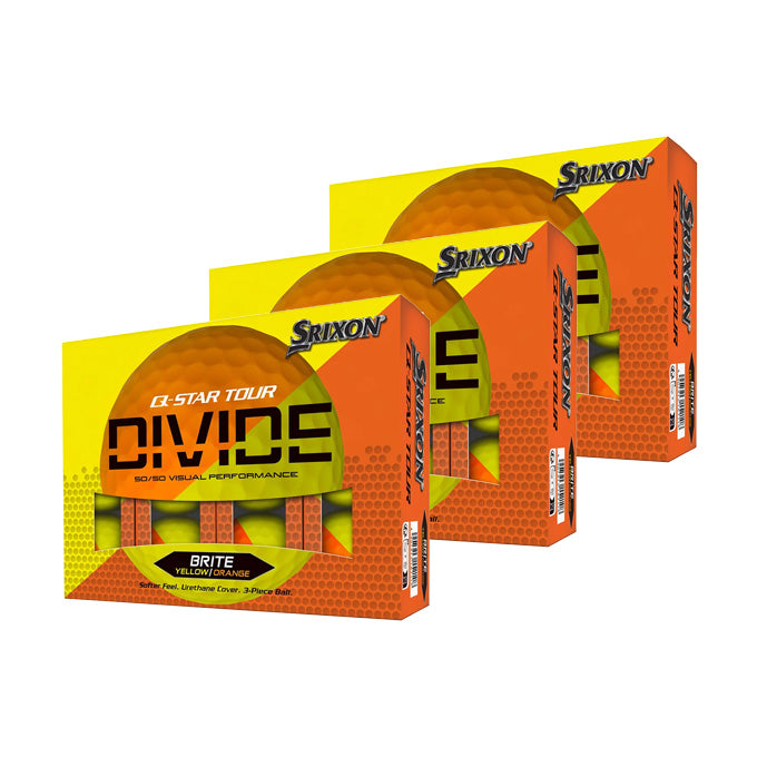 Pack 3x12 Srixon Q Star Tour Divide Jaune/Orange