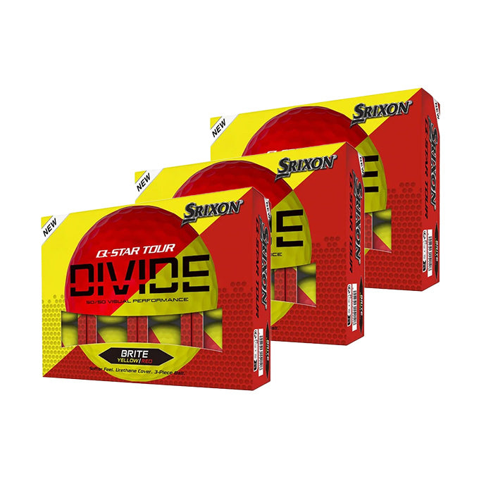 Pack 3x12 Srixon Q Star Tour Divide Jaune/Rouge