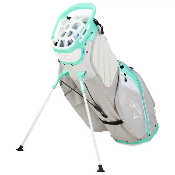 Sac Trépied Fairway 14 Stand Bag Aqua White Silver