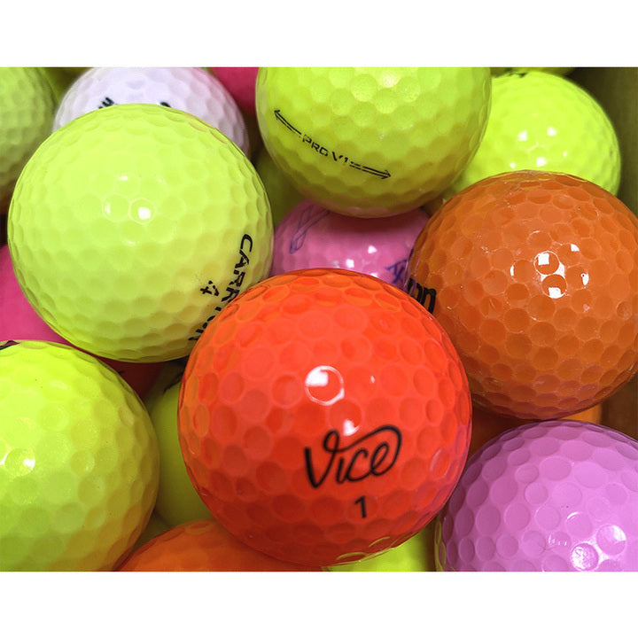 50 Balles de golf Mix Couleurs Reconditionnées