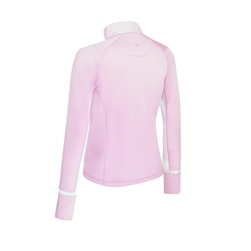 Pull 1/4 Zip Colourblock cgksf800 Orchid Femme