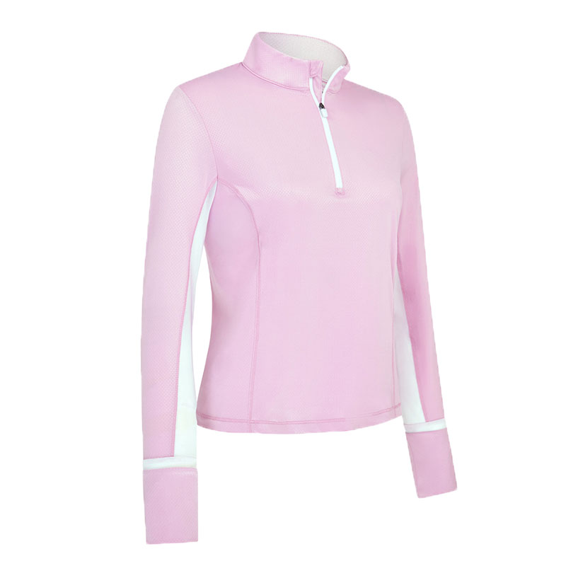 Pull 1/4 Zip Colourblock cgksf800 Orchid Femme