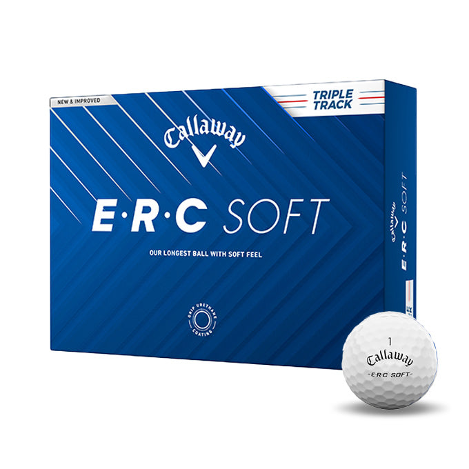 12 Balles de golf ERC Soft Blanc Triple Track