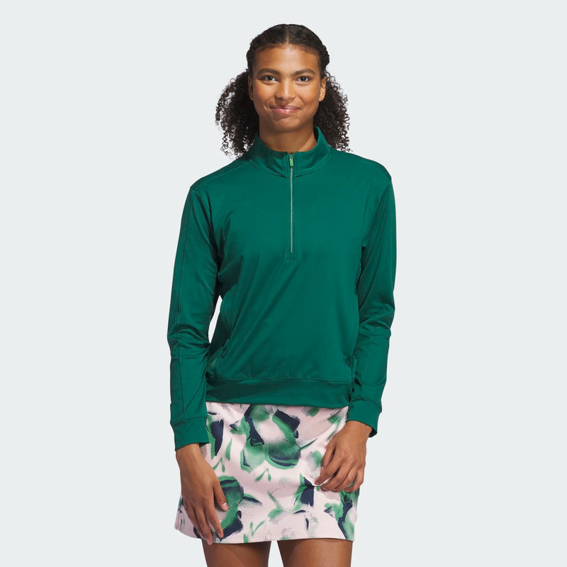 Sweat Ultimate Quarter Zip Green Femme