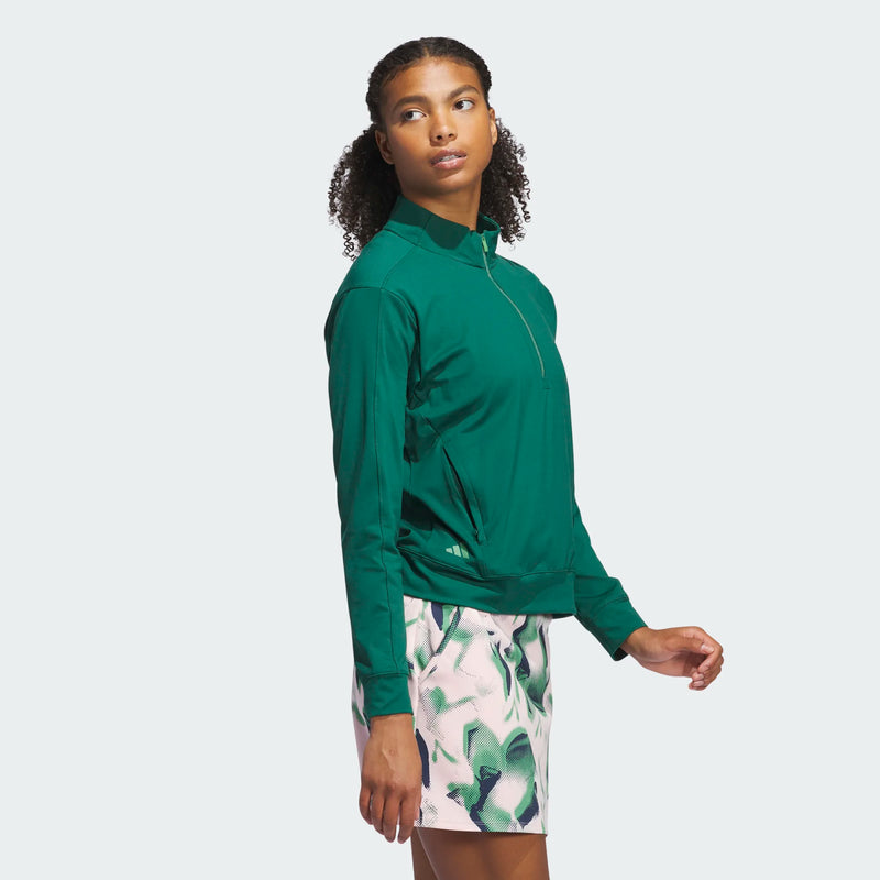 Sweat Ultimate Quarter Zip Green Femme