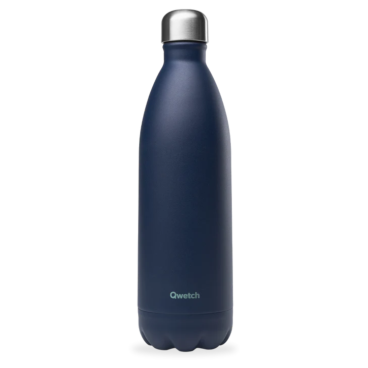 Bouteille Isotherme Inox Matt Bleu Marine 1L