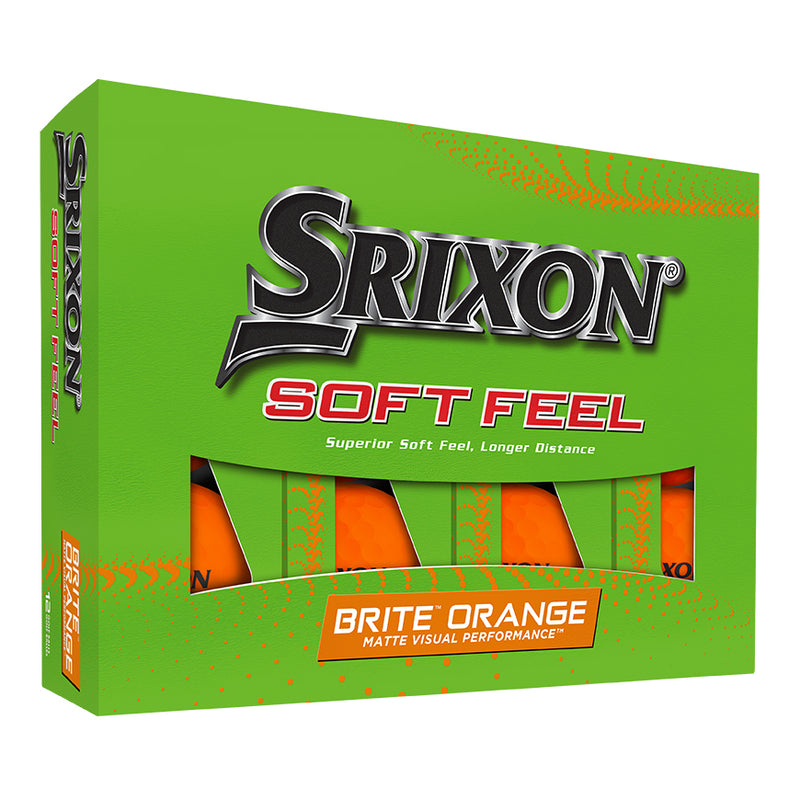 12 Balles de golf Soft Feel Brite Orange