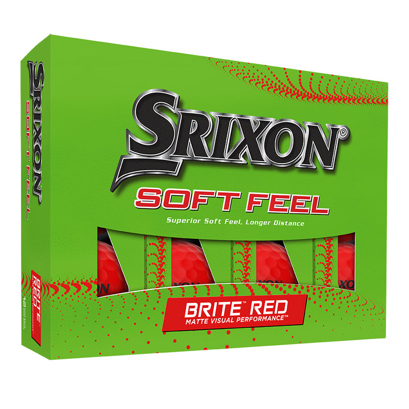 12 Balles de golf Soft Feel Brite Red