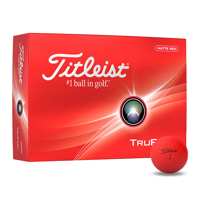 12 Balles de golf Trufeel Matte Red