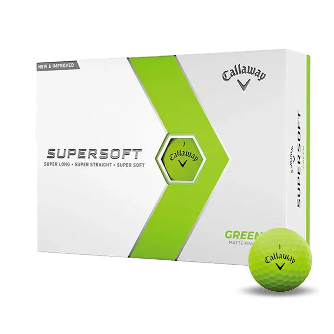 12 Balles de golf Supersoft Matt Green