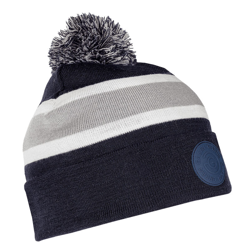 Bonnet Leighton Navy Grey White Homme