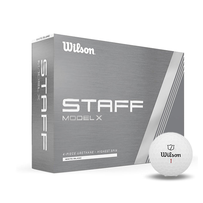 12 Balles de golf Staff Model X White