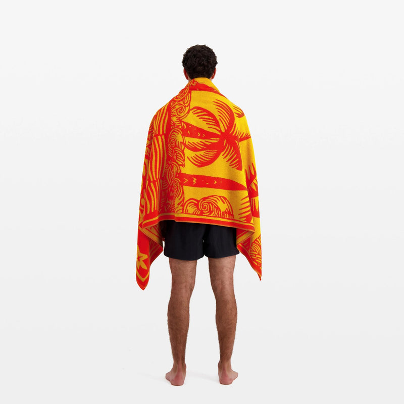 Serviette de plage Poulpe Orange