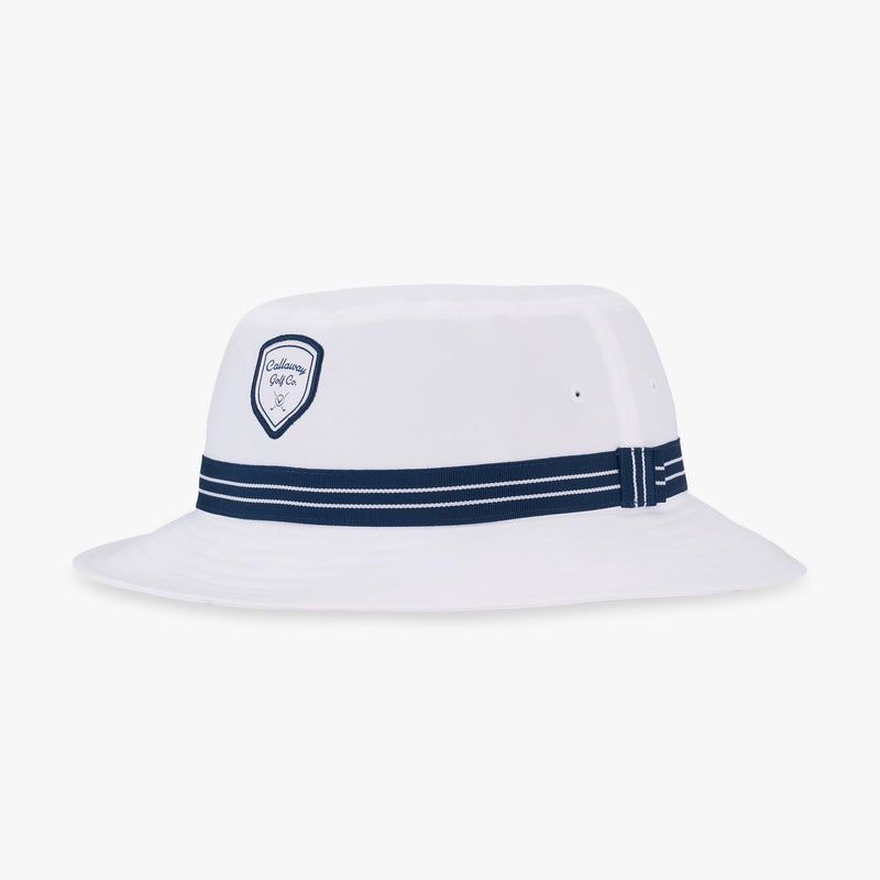 Chapeau Bucket White Navy