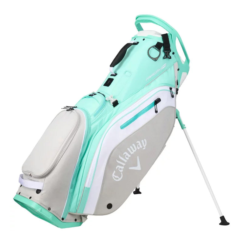 Sac Trépied Fairway 14 Stand Bag Aqua White Silver