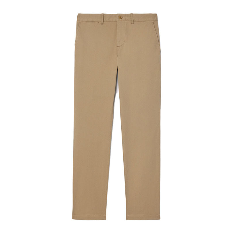 Pantalon Chino Slim Coton stretch Beige Homme