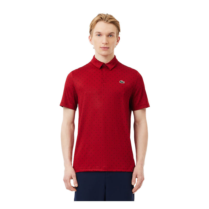 Polo lacoste homme bordeaux best sale