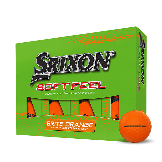 12 Balles de golf Soft Feel Brite Orange