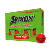 12 Balles de golf Soft Feel Brite Red