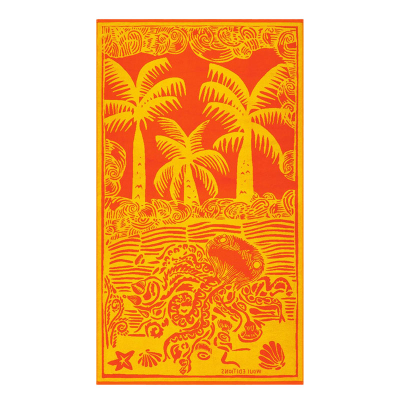 Serviette de plage Poulpe Orange