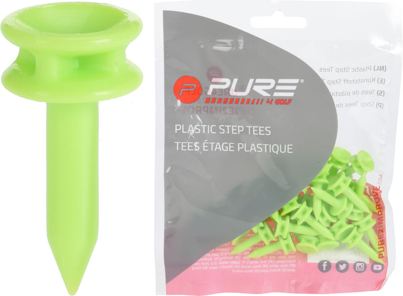 25 Tees étage Plastique Lime 25mm