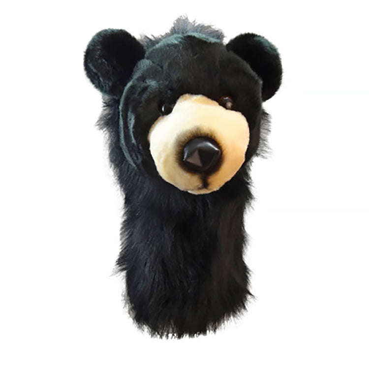 Couvre Clubs Driver Ours Noir Peluche