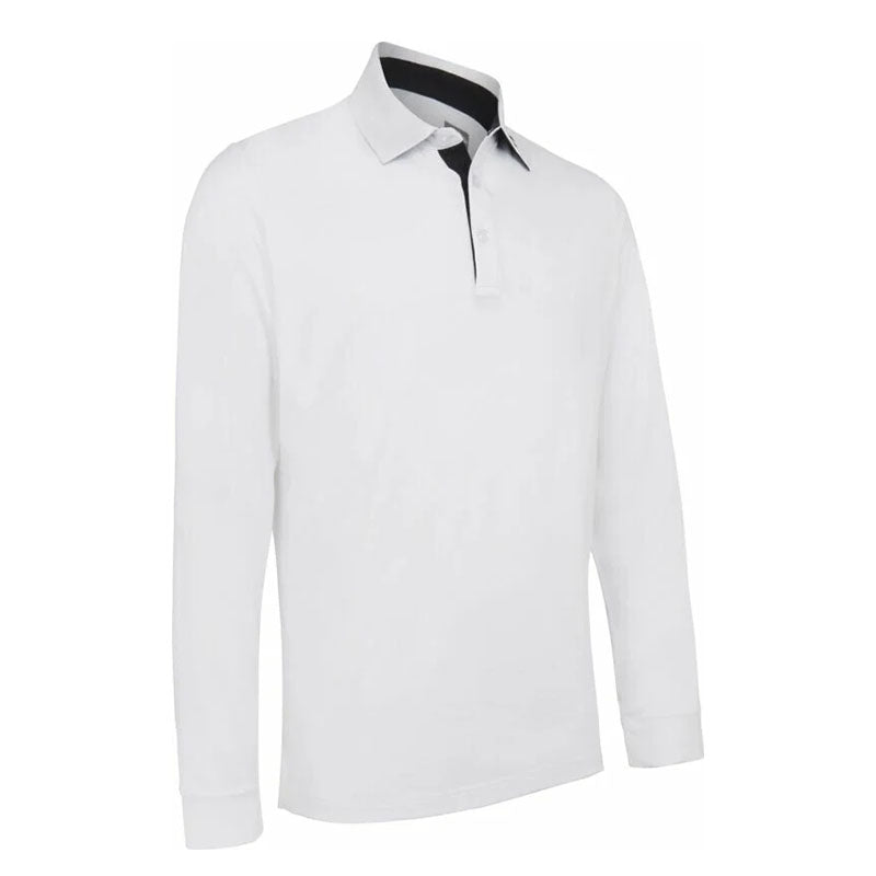 Polo manches longues Performance  Bright White Homme